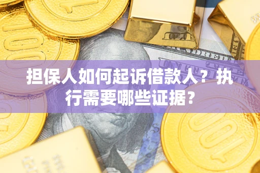武汉担保人如何起诉借款人？执行需要哪些证据？