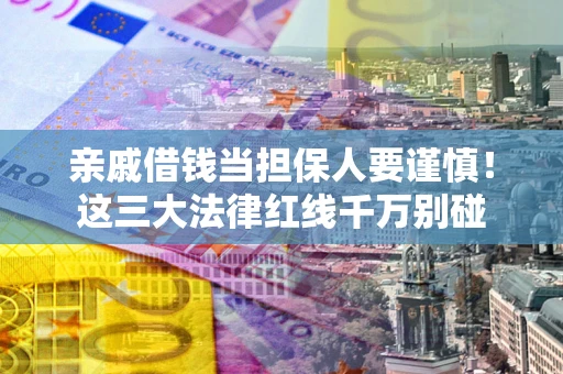 武汉亲戚借钱当担保人要谨慎！这三大法律红线千万别碰
