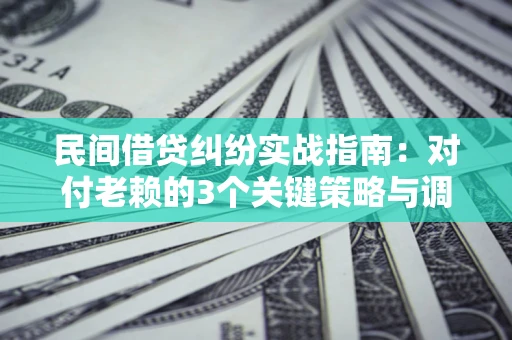 武汉民间借贷纠纷实战指南：对付老赖的3个关键策略与调解盲区解析