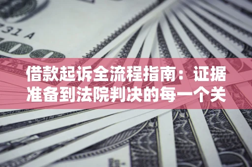 武汉借款起诉全流程指南：证据准备到法院判决的每一个关键步骤
