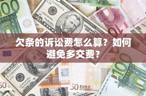 武汉欠条的诉讼费怎么算？如何避免多交费？