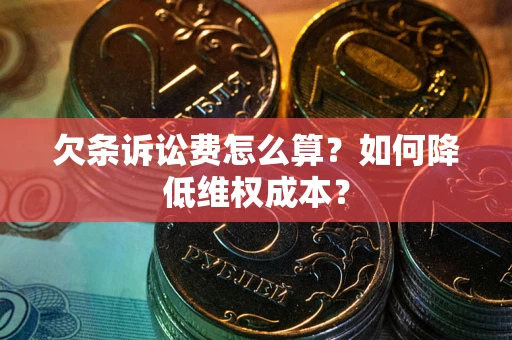 武汉欠条诉讼费怎么算？如何降低维权成本？