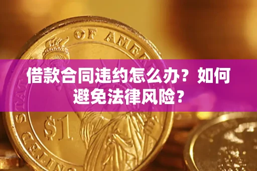 武汉借款合同违约怎么办？如何避免法律风险？