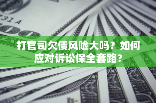 武汉打官司欠债风险大吗？如何应对诉讼保全套路？