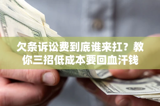 武汉欠条诉讼费到底谁来扛？教你三招低成本要回血汗钱